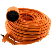 Zenitech Verlängerungskabel HO5VV-F 2x1,5mm2 Orange Länge 25 Meter
