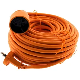Zenitech Verlängerungskabel HO5VV-F 2x1,5mm2 Orange Länge 25 Meter