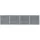 vidaXL Hochbeet 320 x 40 x 77 cm Grau