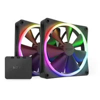 NZXT F140 RGB Gehäuselüfter 140mm Schwarz 2er Pack