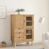 vidaXL Highboard OTTA 85x43x125 cm Massivholz Kiefer