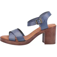 Hush Puppies Damen Georgia Heeled Sandale mit Absatz, blau, 38 EU