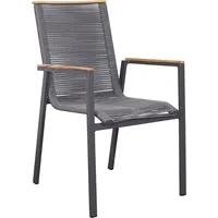 bene living Alicante Stapelsessel 57 x 60 x 90 cm grau