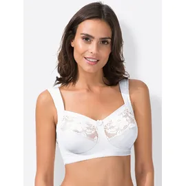 MISS MARY OF SWEDEN Miss Mary Lovely Lace Support Soft Bra BH weiß, G, 80, Damen,