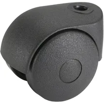 Dörner + Helmer Doppelrolle 40 mm, KS-schwarz Rueckenloch