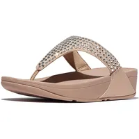 FitFlop Lulu Maxi-Crystal Zehensteg-Sandalen Classic Beige 40