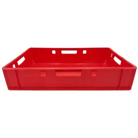 Buri Aufbewahrungsbox Kunststoff 60x40x12,5 cm rot 5 Stück