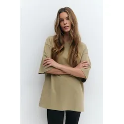 Gina Tricot - Basic oversized tee - t-shirts - Grün - S - Dame - Grün - S