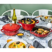 Staub Cocotte Kochtopfset 3-tlg. kirsch-rot