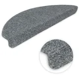 Kettelservice-Metzker Stufenmatten Ramon MW Halbrund | in verschiedenen Set Varianten | 65x21x3,5cm | Grau 18 Stück