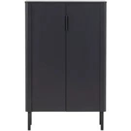 Woood Gunnar Schrank 135 x 85 x 39 cm Schwarz