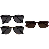 Opulize Jet Sonnen Leser Brille 2er Pack Linse UV400-Schutz SS96-12 +1.50 & UV Reader Braun Sonnen-Leser Lesebrille UV400 Designer Stil Herren Frauen UVSR015 +1