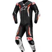 Alpinestars GP Tech V5 Lederkombi - Schwarz/Weiß/Neon-Rot / 46