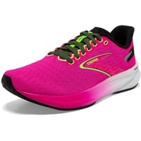 Brooks Damen Hyperion Sneaker, Pink Glo/Green/Black, 38.5 EU