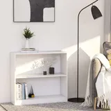 vidaXL Bücherregal 80 x 24 x 75 cm Weiß