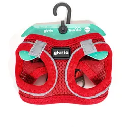 Gloria Trek Star Hundegeschirr Rot M (32,8-35,4 cm Halsumfang, 45-47 cm Brustumfang)