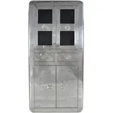 SIT Möbel Vitrine 90 x 40 x 187 cm Silber