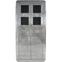 SIT Möbel Vitrine 90 x 40 x 187 cm Silber