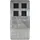 SIT Möbel Vitrine 90 x 40 x 187 cm Silber
