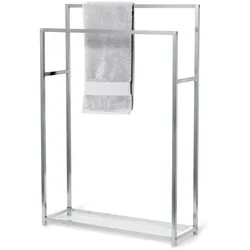 Tchibo - Handtuchhalter - 65x21x95,5cm - silber - Edelstahl / Silikon
