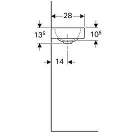 Geberit iCon Handwaschbecken  38 x 28 cm (127736600)