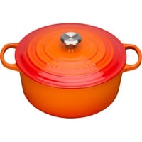 Le Creuset Signature Bräter 24 cm rund ofenrot