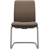 Polsterstuhl STRESSLESS "Laurel", braun (mole batick, schwarz matt), B:53cm H:92cm T:59cm, Leder BATICK: BATICK ist ein leicht korrigiertes, durchgefärbtes und genarbtes Möbelleder, bei dem die meisten Unebenheiten und Spuren in der Regel entfernt wurden., Stühle, Polsterstuhl, Low Back, Größe L, mit Beinen aus Stahl in Schwarz matt