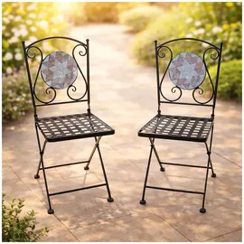 Hti-Living Marocco Gartenstuhl 35 x 37 x 89 cm braun 2 St.