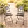 Hti-Living Marocco Gartenstuhl 35 x 37 x 89 cm braun 2 St.