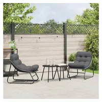 vidaXL Gartenmöbel-Set 2-tlg. Schwarz