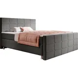 Inter Boxspringbett Florenz 180x200cm versch. Farben - Grau