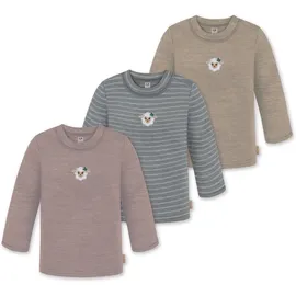 normani Outdoor Sports Langarmpullover Beige / Grau / Rosa 74/80