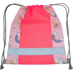 Korntex Kinder Turnbeutel Action Line - neon pink