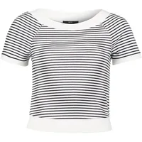 Zero Damen Streifenshirt mit Raglan Ärmel CreamDark Blue,38 - 38