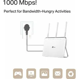 TP-Link TL-PA7017P AV1000 Gigabit Passthrough