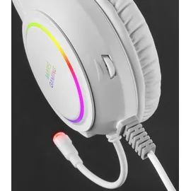 Mars Gaming MHRGBW, Kabelgebunden, 18 - 20000 Hz, Gaming, 324 g, Kopfhörer, Weiß - Weiß