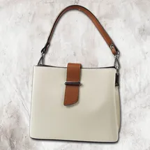 toscanto Leder Schultertasche Toscanto Tasche beige, natur ca. 25cm | Gr.: onesize