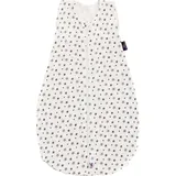 Träumeland Sommerschlafsack LIEBMICH aus Tencel, Design Weiß mit grauen Sternen, Größe 90 cm, mehrfarbig