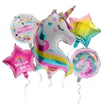 Legami 5er Set Partyballons - Let's Party! - Einhorn