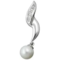 GALLAY Perlenanhänger Silber 34x8mm