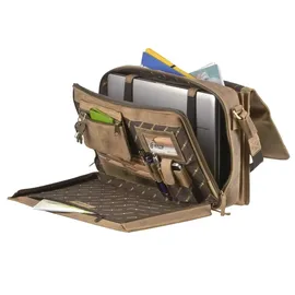 GREENBURRY Vintage Aktentasche Leder 40 cm Laptopfach braun