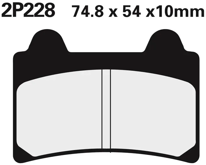 NISSIN Halbmetallische Straßenbremsbeläge - 2P-228NS