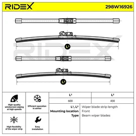 RIDEX Wischblatt 298W16926