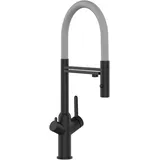 VIZIO 3 Wege Wasserhahn Küchenarmatur Schwarz Matt Grau