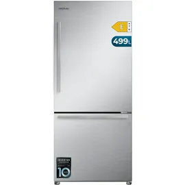 Cecotec Bolero CoolMarket Combi FD 499 Kühl-Gefrierkombination (499 l, 1780 mm hoch, Silber)