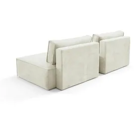 Möbel Kraft Eckcouch modular 2-Sitzer Beige