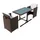 vidaXL Bistroset 3-tlg. braun