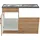 kochstation Spülenschrank KS-Colmar 110 x 60 x 85 cm Braun