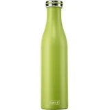 LURCH 240866 Isolierflasche/Thermoflasche für heiße und kalte Getränke aus doppelwandigem Edelstahl 0,75l,
