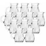 Stölzle Wasserkrug Salzburg Krug 0,2 l 12er Set, (12 Krüge, 12-tlg) weiß